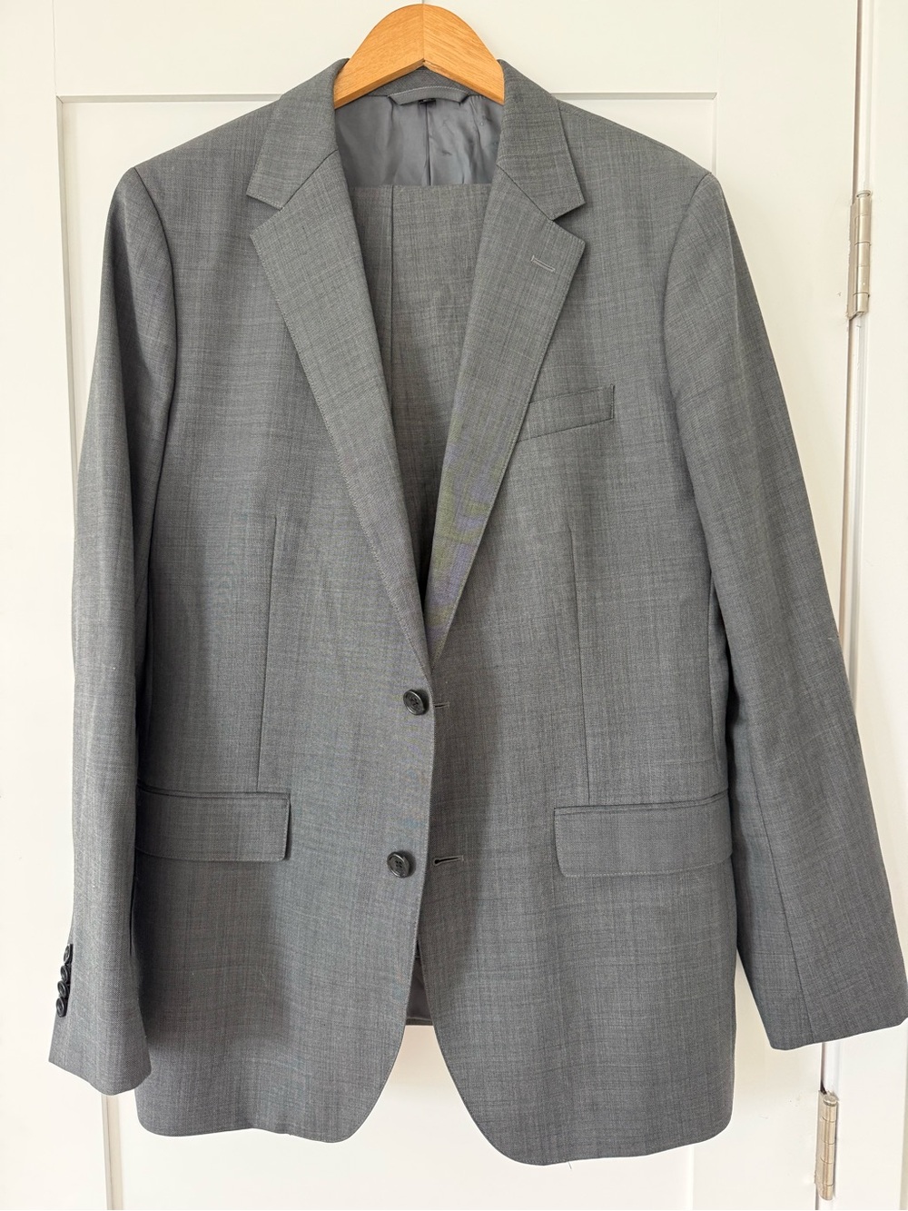 Bonobos Light Gray Two-Button Suit Blazer and Pants Set